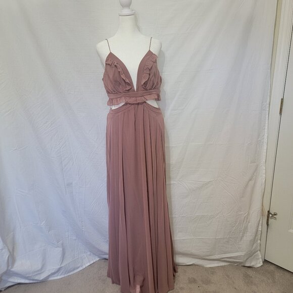 Lovely Sienna Chiffon Maxi Dress, #LB014, Size 10, $163 - Picture 3 of 7